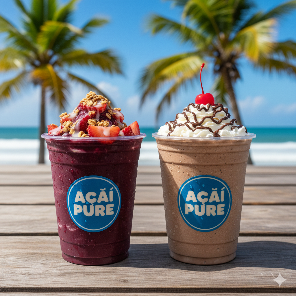Açaí com Milkshake